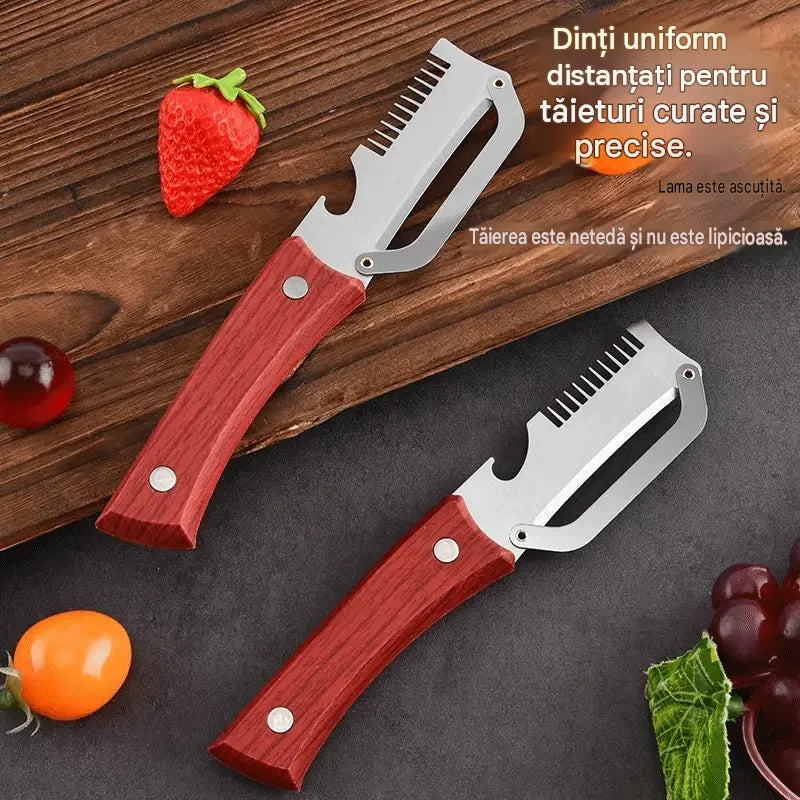 ✅ Cumpără unul și primești unul gratis (2 bucăți) 🧅🔪 Curăță, taie și deschide sticlele cu acest curățător de bucătărie multifuncțional 3 în 1! 🔥