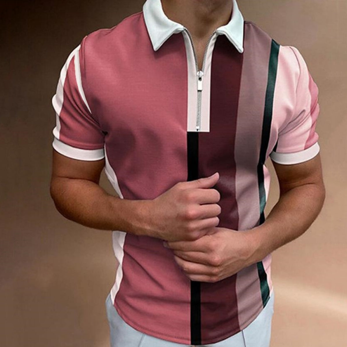 🌿【Ofertă specială】【S-3XL】Polo pentru bărbați cu fermoar, nou pentru vara 2025