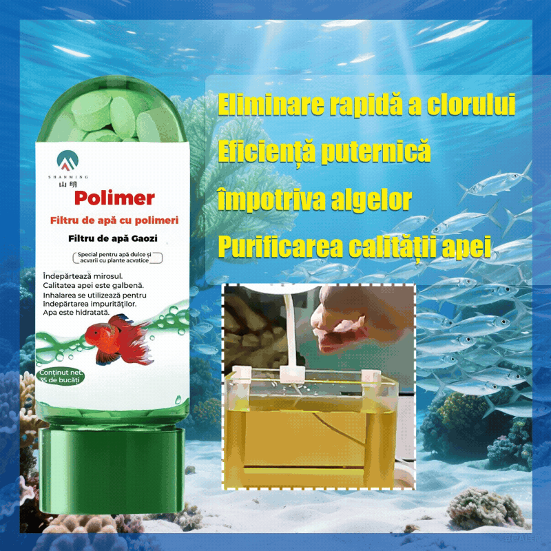 🐟Tablete de purificare a apei pentru îndepărtarea puternică a clorului, îndepărtarea algelor și descompunerea murdăriei, transformând rapid apa noroioasă în apă limpede.