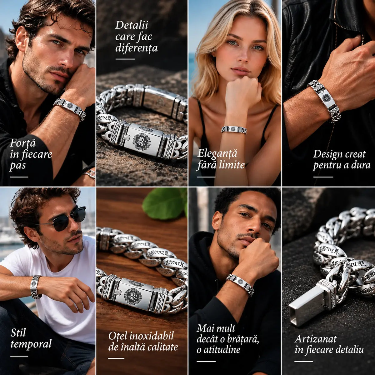 ⌚🕉️ Brățară retro pentru bărbați, cu simbol al păcii și mantra din șase silabe, design personalizat și plin de semnificație