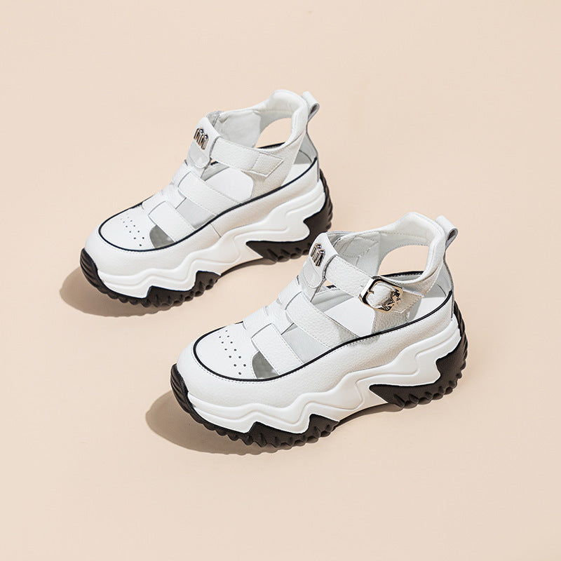 【🔥Produs nou bestseller】Sandale romane de vară 2025, cu talpă groasă și respirabile