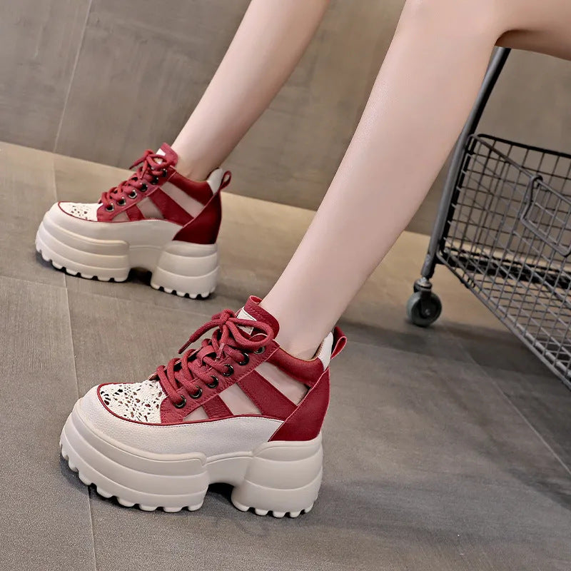 【35-40】Pantofi noi de vară pentru femei, casual, respirabili, cu talpă groasă, 2025