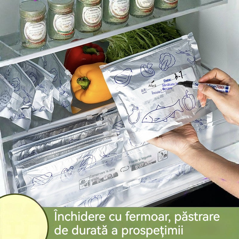 🔥🔥Celkem 30 antibakteriálních hliníkových sáčků, super snadno použitelných, pro zachování čerstvosti.