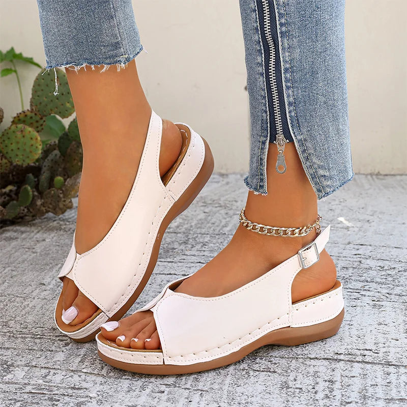 👡 Sandale Romane din Piele de Vacă Premium – Talpă Groasă Anatomică, Închidere Velcro rapidă și Mărimi Mari 36-43! ☀️✨