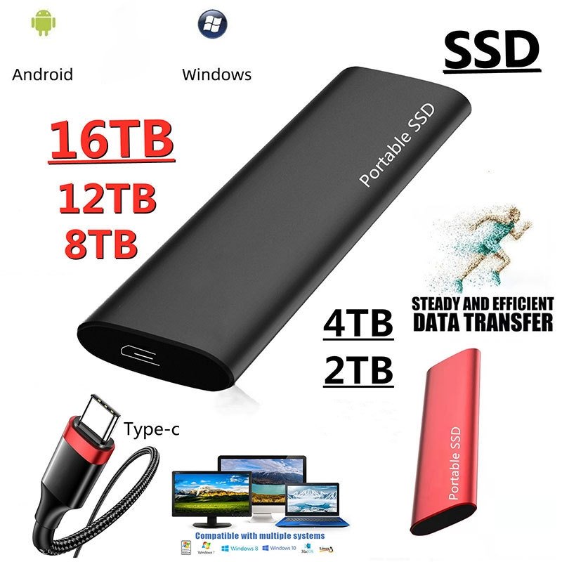 【2TB】 Unitatea de stocare SSD de mare viteză pentru citire și scriere