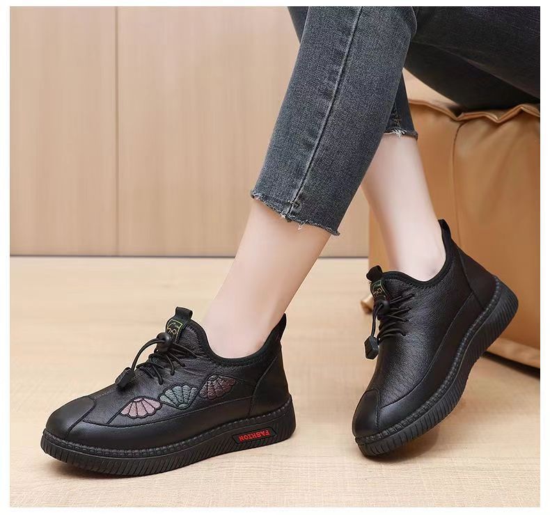 🌈Wysokiej jakości damskie obuwie⛄【rozmiary 35-41】jesienne i zimowe wygodne sneakersy, miękka podeszwa, naturalna skóra