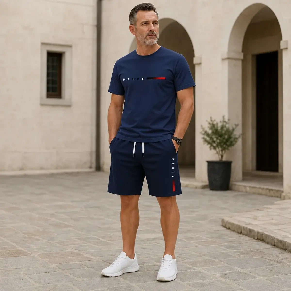 Set casual pentru bărbați vara 2026 ✔ Potrivit pentru sport și timp liber ✔ Livrare gratuită