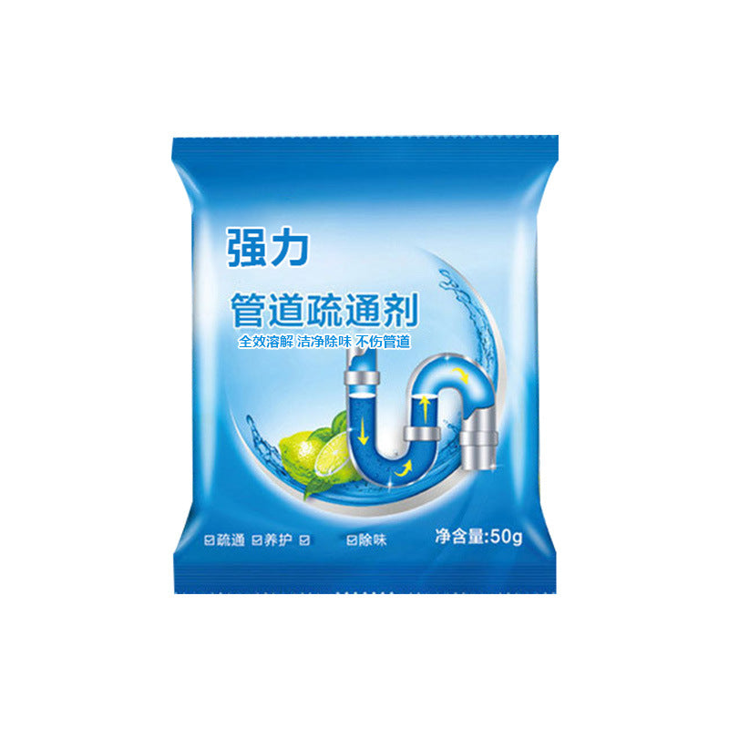 💪Potente agente de dragado de tuberías, adecuado para disolver manchas de aceite en inodoros, desagües de piso, alcantarillas y cocinas para bloquear y corroer
