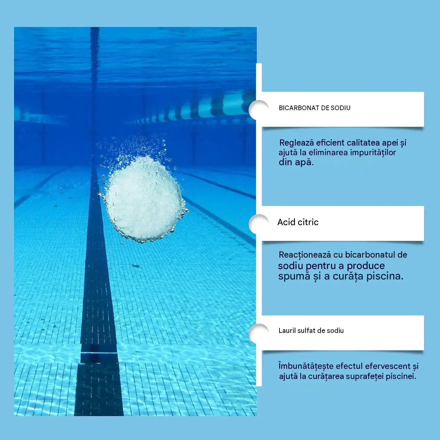 🔥【Cumperi 1, primești 1 gratis】🏊♀️💧Tablete de curățare pentru piscine, pentru o apă limpede și transparentă