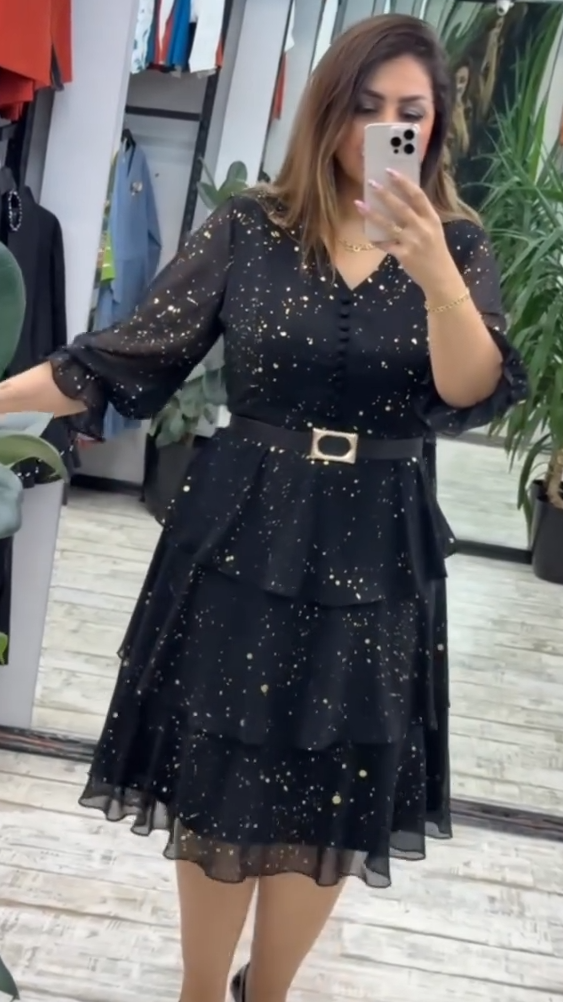 【🥇Vânzare fierbinte】(S-5XL) 💋 Rochie din șifon de înaltă calitate