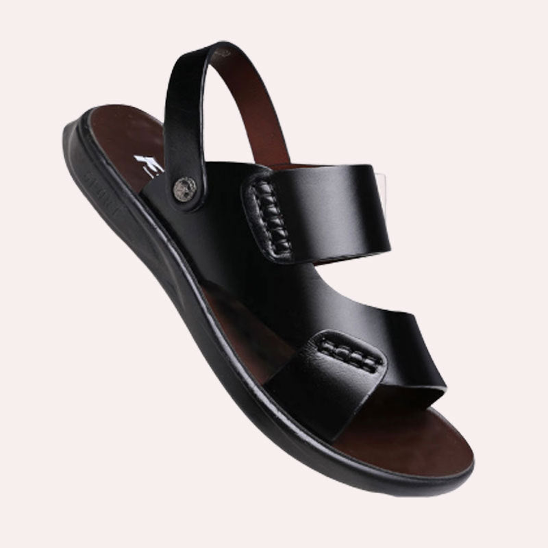 🔥【Reducere 50%】✨【37~47】 Sandale de plajă din piele pentru bărbați, lucrate manual, model nou