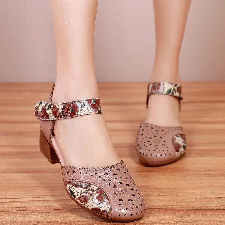 ❣️❣️🔥🔥【35-40】Sandale moi noi pentru femei, încălțăminte casual imprimată-3740459