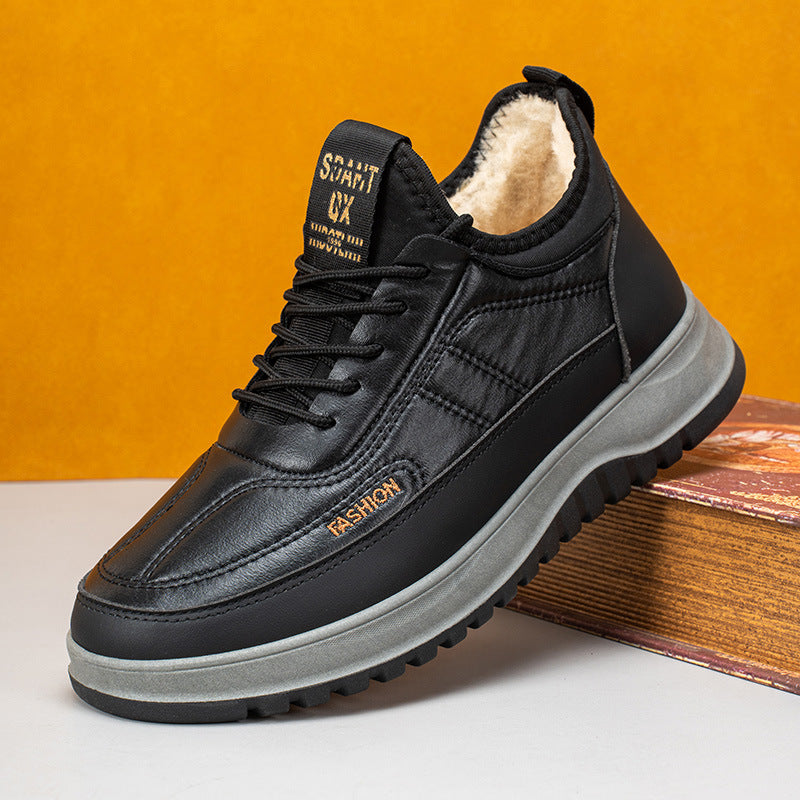 ⛄🔥【39-45】2026 Pantofi sport casual de iarnă pentru bărbați, din piele naturală, impermeabili, cu talpă moale și catifea, noi