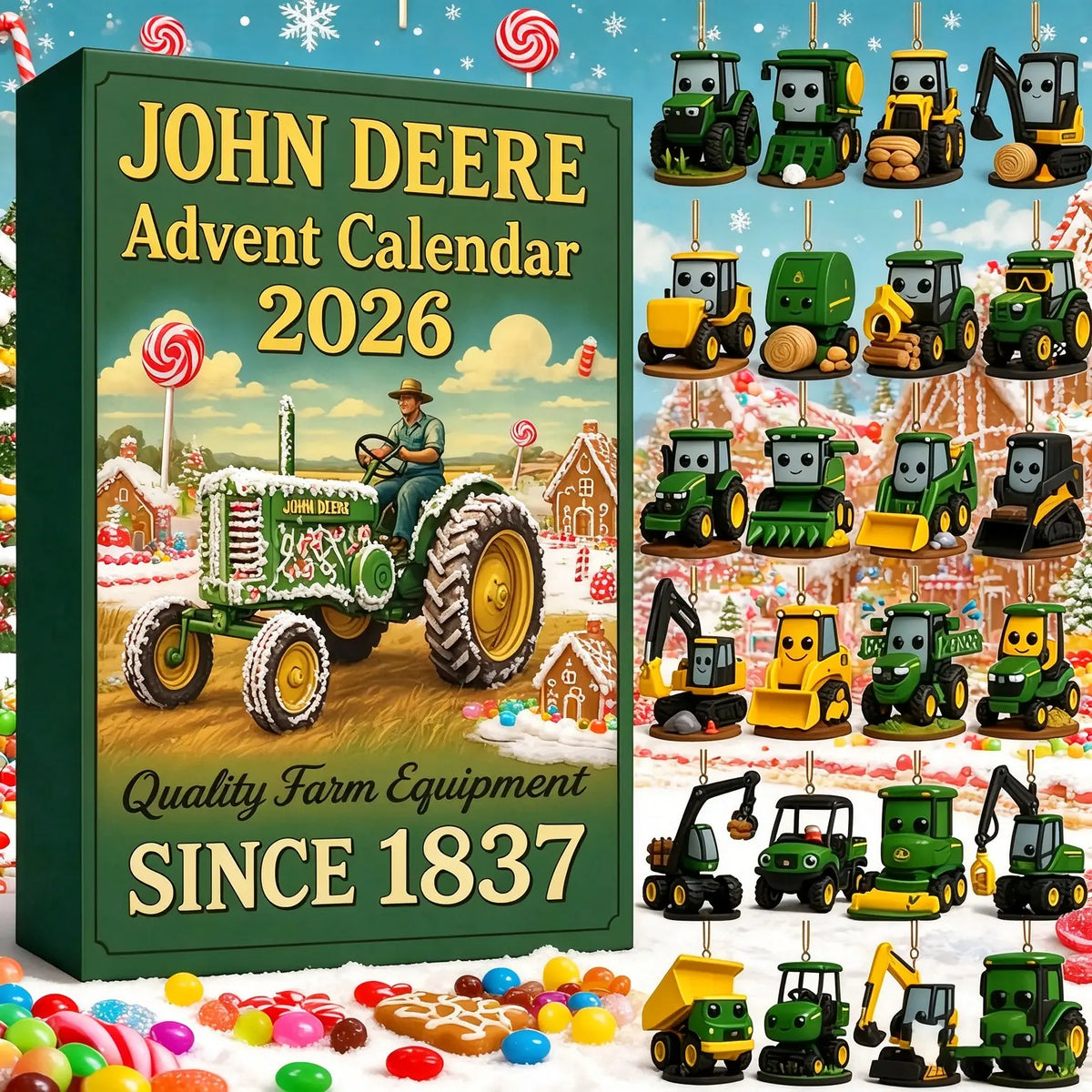 šš Calendar Advent John Deere pentru 24 de zile