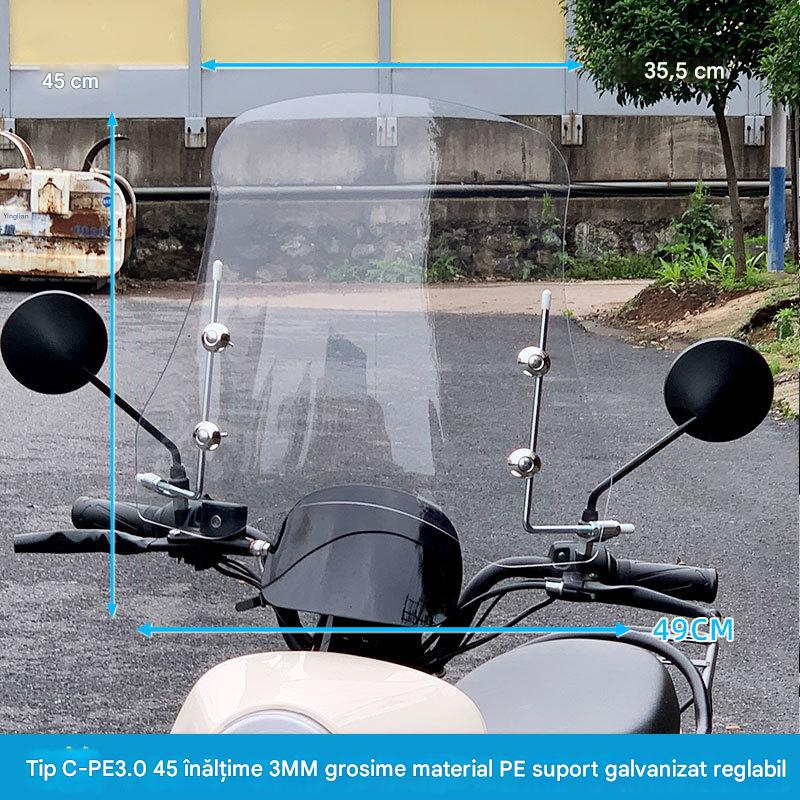 💥💥🏍️【3.0MM grosime 37cm înălțime】2025 parbriz nou pentru motociclete și vehicule electrice, parbriz universal