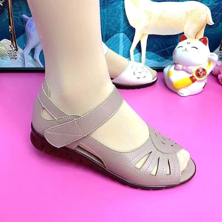 【🔥Reducere de 50% pe perioadă limitată】【35-41】Stil nou pentru vară, sandale confortabile de damă din piele naturală cu talpă moale