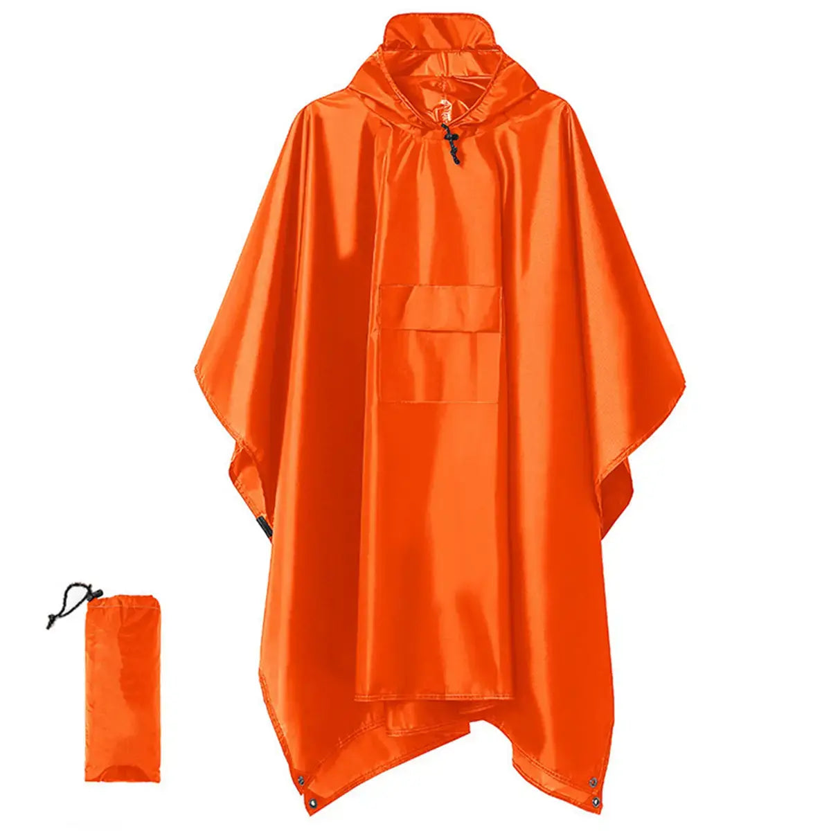 🏕️ Poncho de ploaie multifuncțional 3 în 1 | Pelerină impermeabilă + Cort de camping + Saltea de sol | Pentru drumeții și camping 🌧️
