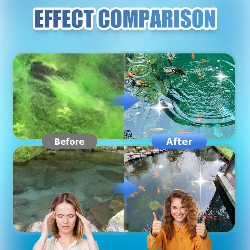 🌊【500g】 Pudră Premium pentru Iaz | Clarificator de Apă și Control al Algelor