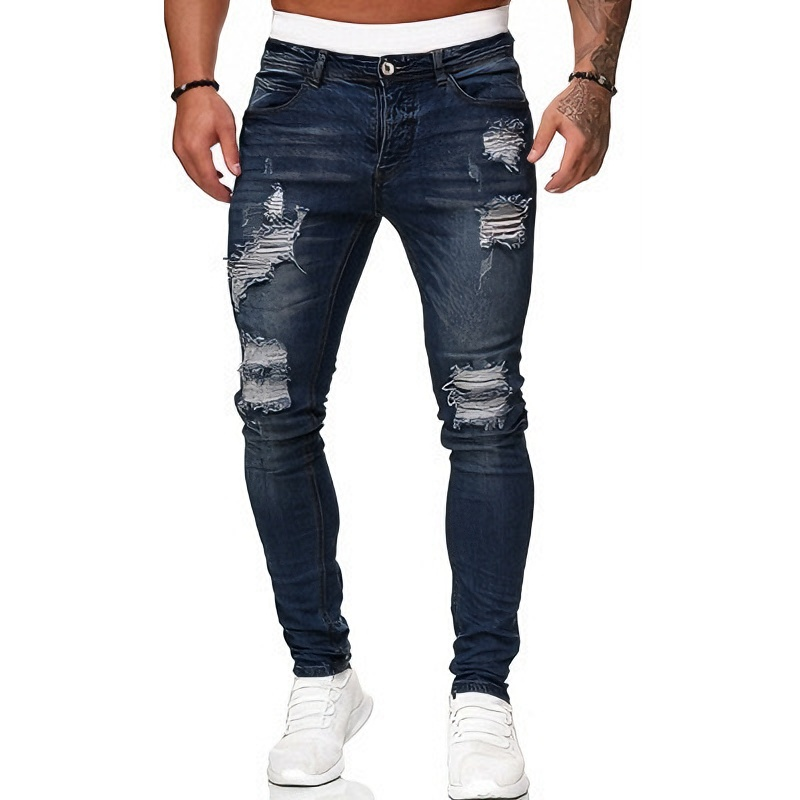 👖Blugi skinny rupți pentru bărbați, reducere 50%🏆