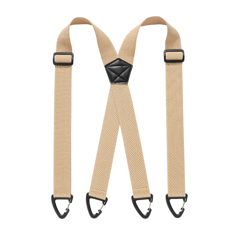 Bretele Reglabile pentru Bărbați în Formă de X, Cu Clipsuri Metalice Puternice, Stil Clasic și Elastic pentru Pantaloni
