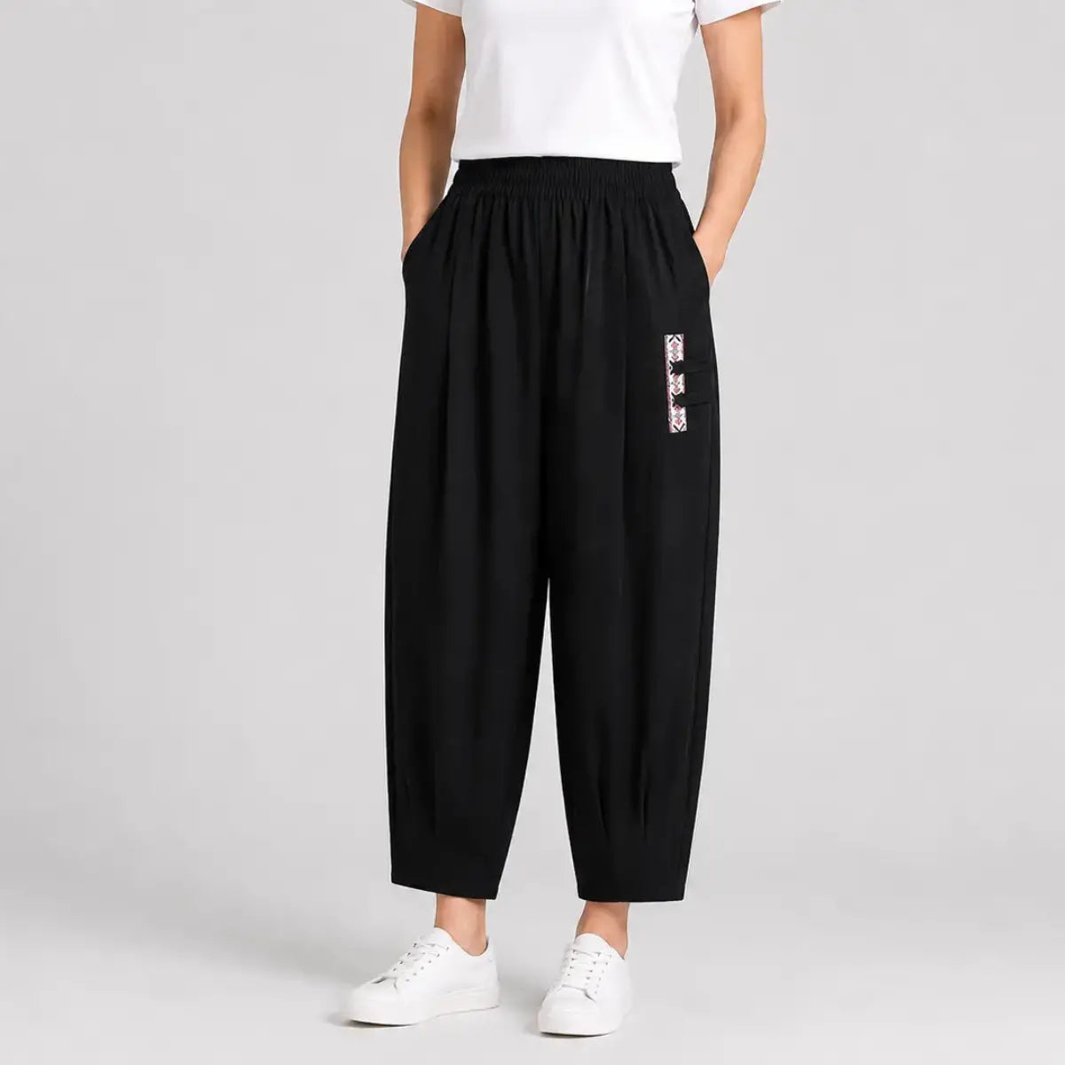 šš„ćMā4XLćPantaloni de varÄ uČori Či vaporoČi din bumbac-in - pantaloni moderni, casual, pĆ¢nÄ la gleznÄ