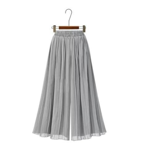 šćM-5XLćPantaloni decupaČi casual, plisaČi, cu picioare largi-3927685