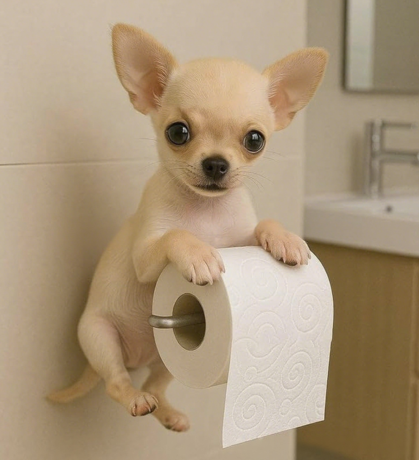 🐕🐕【Cumpără unul, primești unul gratuit】Suport hârtie igienică drăguț cu tematică de cățeluș