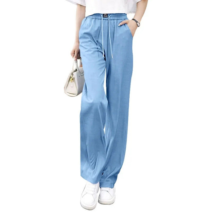 ❤️Nowy produkt w ofercie specjalnej【S-3XL】Dżinsy Glacier Silk z wysokim stanem i dopasowanymi luźnymi nogawkami