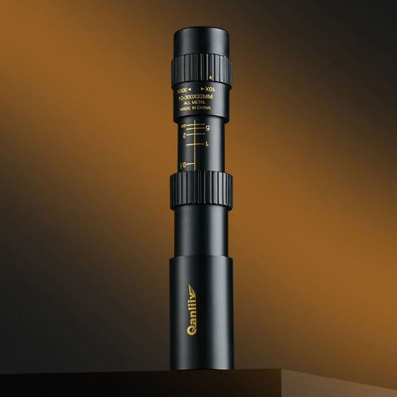 Binoclu portabil puternic cu zoom 10-300X HD Telescop profesional cu rază lungă de acțiune Monoculară lunetă cu vedere nocturnă scăzută pentru vânătoare 3836789