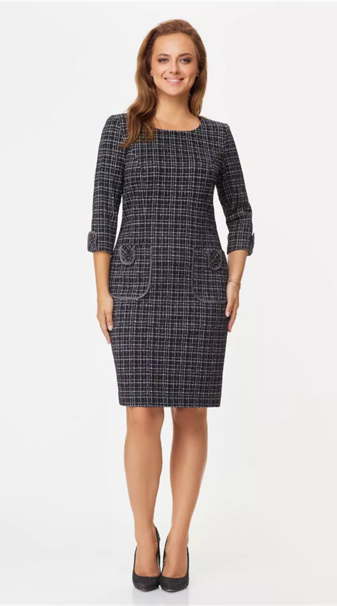 👗【S-5XL】Elegantní šaty pro plnoštíhlé, rok výroby 2025, večerní šaty - 3880965