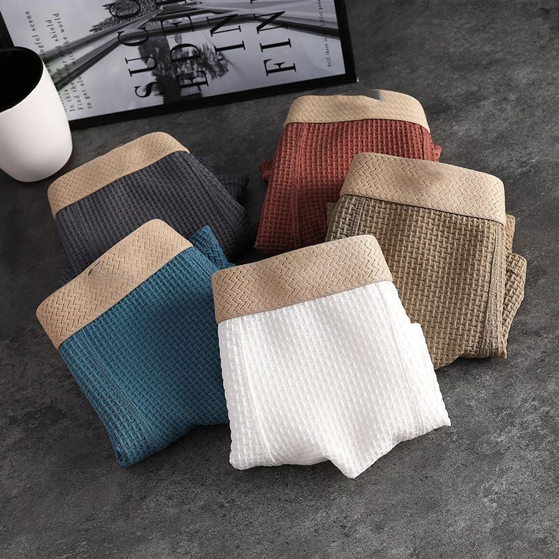 🔥🩲 (6 bucăți) Boxeri subțiri și respirabili pentru bărbați, din mătase glacială, ideali pentru vară