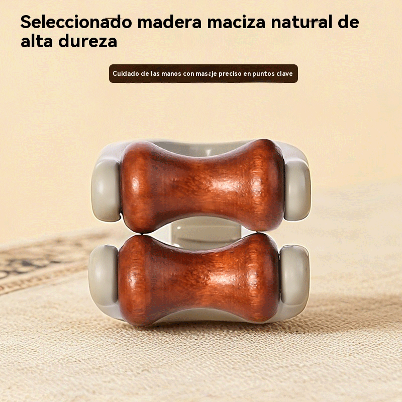 🌿 Masajeador de dedos de madera maciza: los rodillos de madera natural ayudan a desbloquear los meridianos de las articulaciones y a aliviar la fatiga de las manos. 🌿