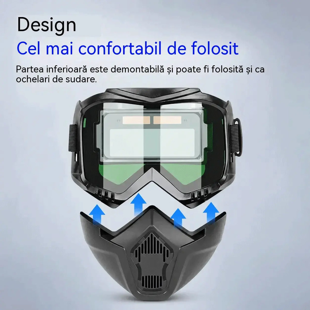 🔥Mască de sudură facială completă cu schimbare automată a luminii
