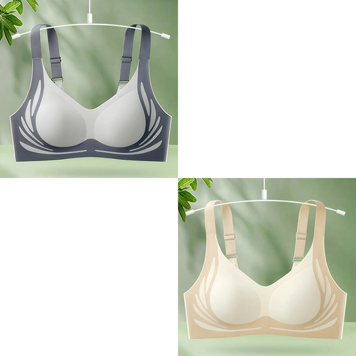 😍【Pachet de 2】Sutien fără fir dintr-o singură bucată pentru femei❤️【40-85 kg】