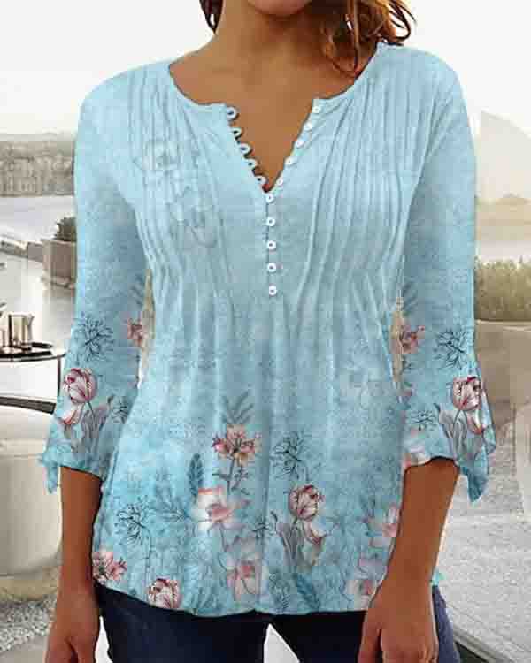 【S-5XL】Bluză subțire cu mânecă lungă pentru femei, la modă și cu imprimeu, bestseller 2025✅Material subțire și respirabil