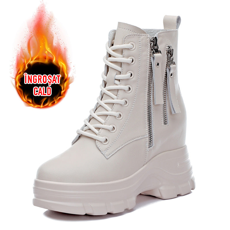 【35-40】Căptușit și îngroșat cizme de zăpadă fund plat anti-alunecare-3855512