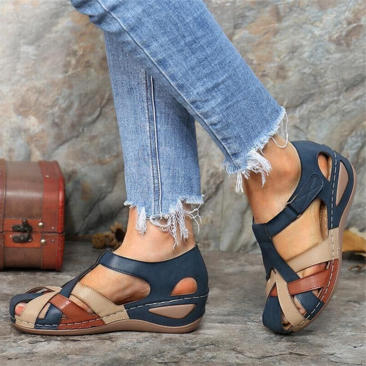 ✨🩰【Promoție de sezon】【Mărimi 35-43】Sandale romane confortabile pentru femei, din piele moale