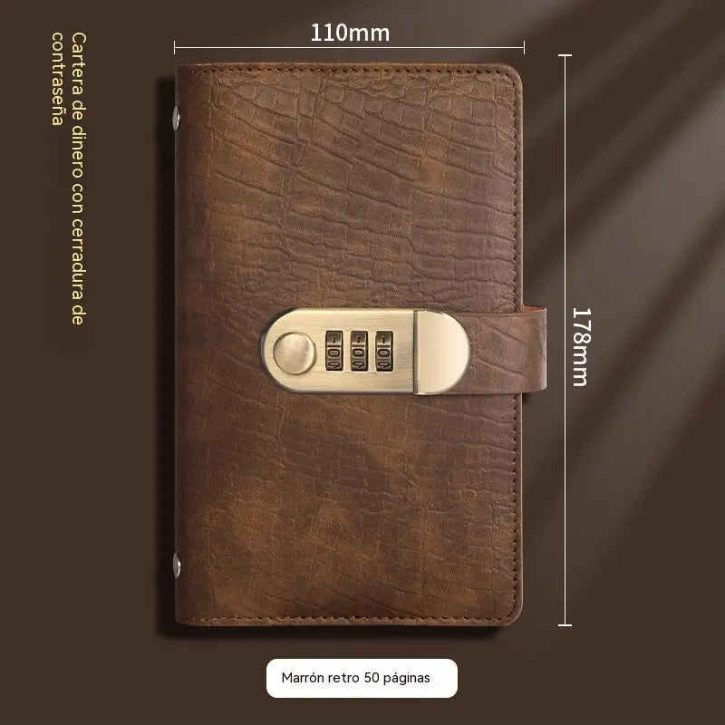 📓💼🔐 Organizator de portofel cu încuietoare cu cod reglabil – depozitare sigură pentru cecuri, numerar, carduri bancare și toate documentele. Practic, elegant și cu capacitate mare! ✨