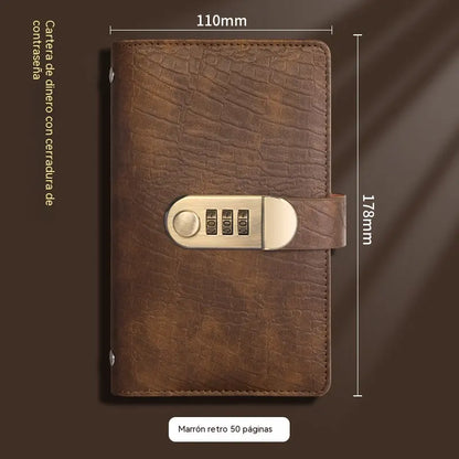 📓💼🔐 Organizator de portofel cu încuietoare cu cod reglabil – depozitare sigură pentru cecuri, numerar, carduri bancare și toate documentele. Practic, elegant și cu capacitate mare! ✨