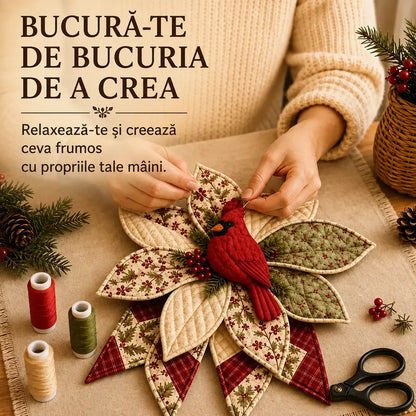 🎇🎄Kit de cusut pentru decor de ușă, cu design de Crăciun matlasat (7 modele)