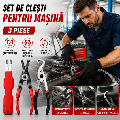 【Set 3 piese】Set de clești multifuncționali pentru reparații auto