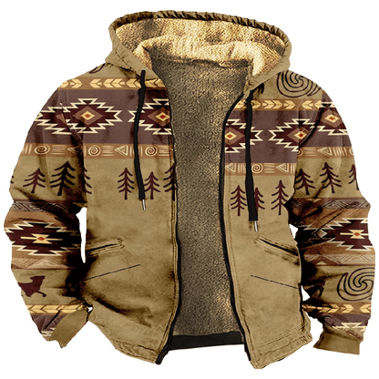 【Polovičná cena na jeseň a zimu】Pánska jesenná a zimná bunda, vysokokvalitný voľný štýl, hrubý plyš, teplá a pohodlná