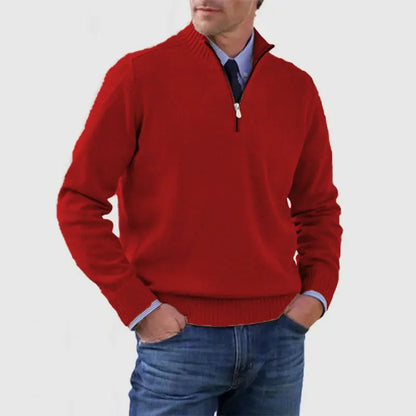 🎉【L-5XL】Pulover tricotat din cașmir pentru bărbați, stil casual, călduros și rezistent la frig