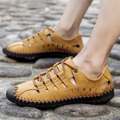 【38-44】😍Sandale noi din piele goală, casual, respirabile, pentru bărbați