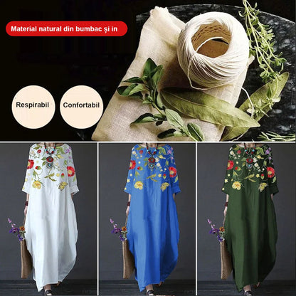 👗【S-5XL】Rochie cu imprimeu lejer