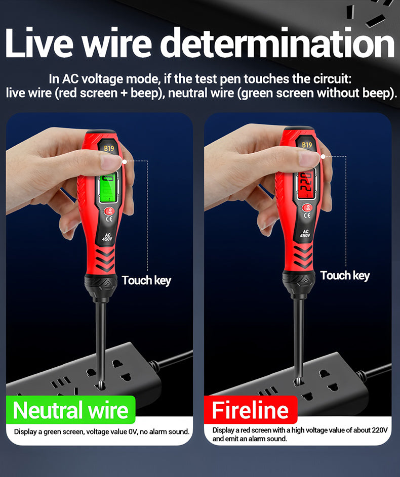 🔥【Přečtěte si 1, získejte 1 zdarma】Vysoce přesné inteligentní měřicí pero, digitální multifunkční senzorové měřicí pero, detekce obvodů 