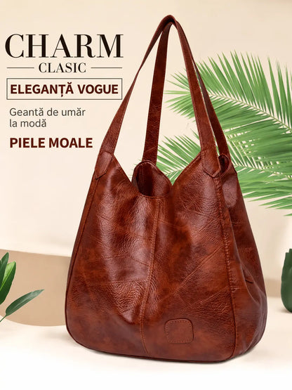 👜 Geantă tote de damă din piele moale 🔥