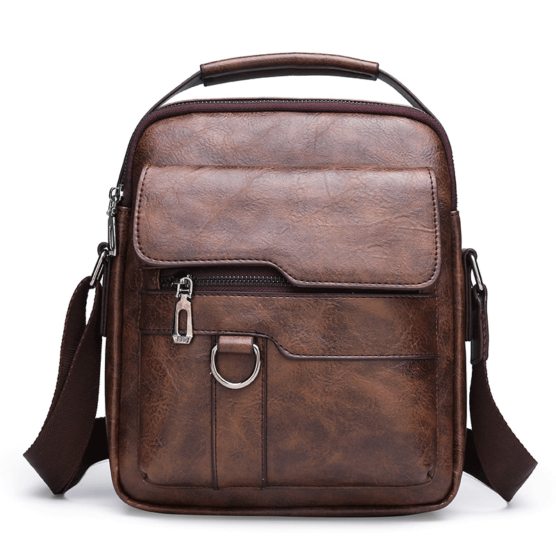 🔥Nová akcia 50% zľava 👜 Moderná a každodenná kožená taška pre mužov, veľká kapacita
