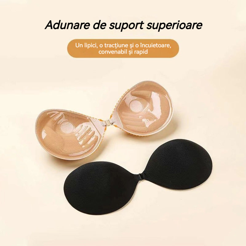 🤝💃🔥Cumpărați 1 obțineți 1 gratuit🔥Sutien invizibil cu cupă Palm, sutien push-up îngroșat de 3 cm, sutien de lenjerie invizibil pentru rochie de mireasă【Potrivit pentru greutatea 40-110 kg】