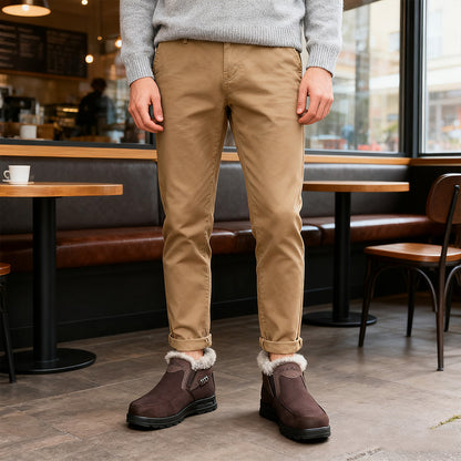 Promocja w połowę ceny 🔥 【Rozmiary 39-47】❄️ Męskie zimowe grube buty bawełniane i buty zimowe wełniane